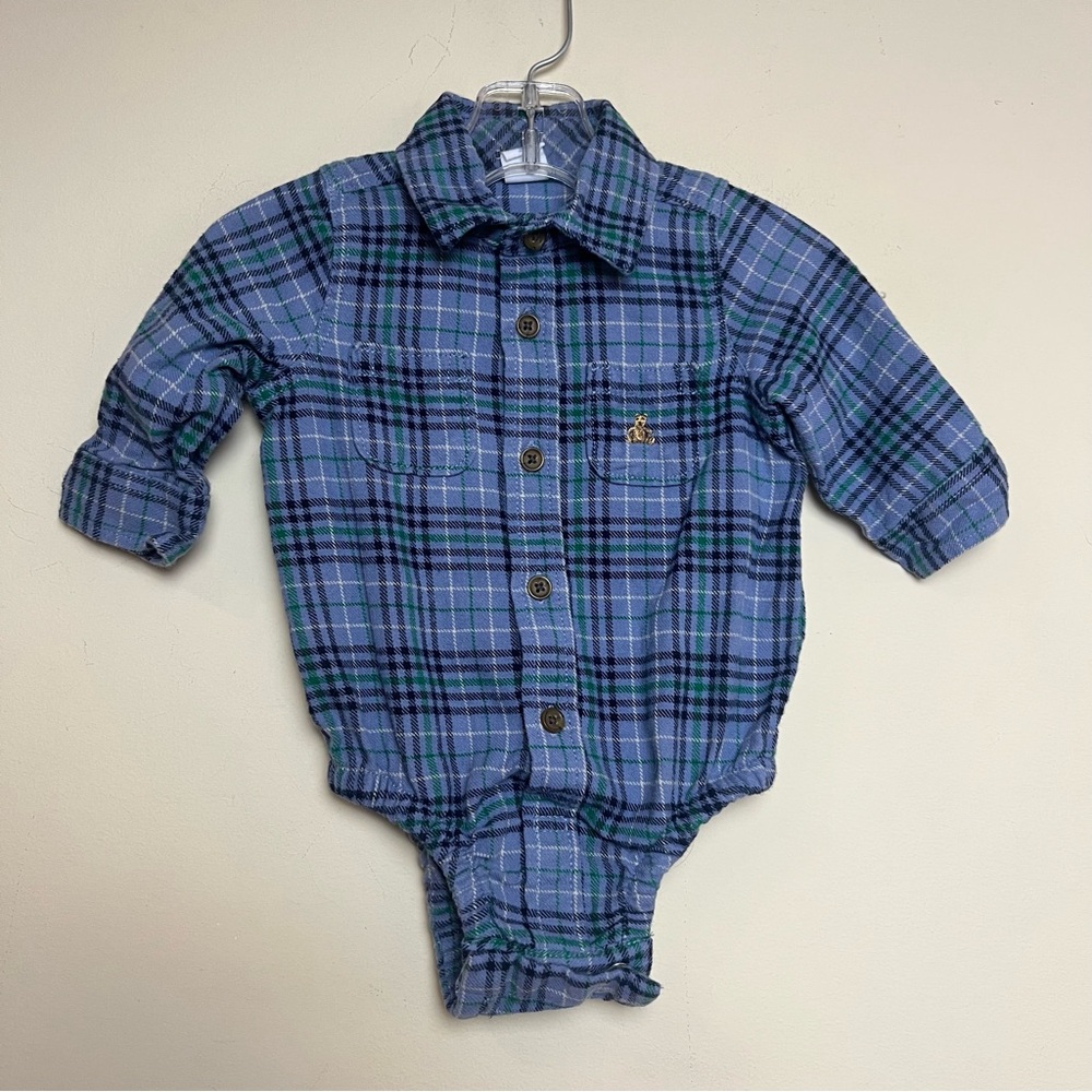 GAP Baby Flannel Bodysuit 3-6 months‎